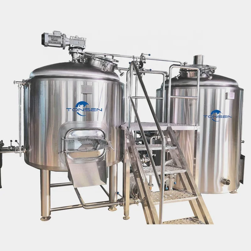 a whole set of 7bbl brewery equipment by steam