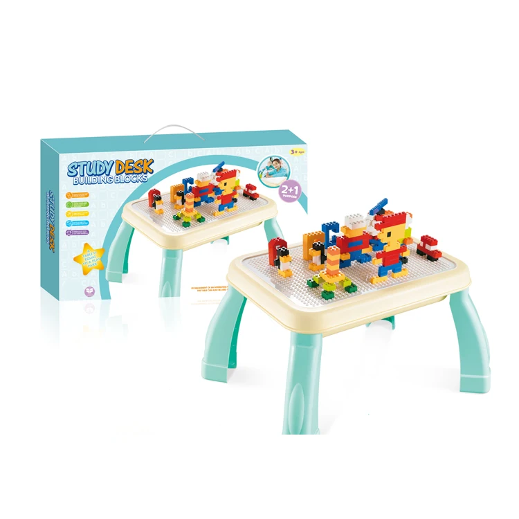 
Preschool 600 Pieces Large Building Blocks Compatible Bricks Toy Multi Activity Table Set For Age 4-7 Kid Educational Toys 