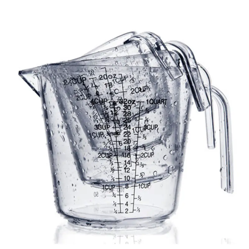 funnel flour liquid easy clean plastic100ml food grade water kitchen measuring cup