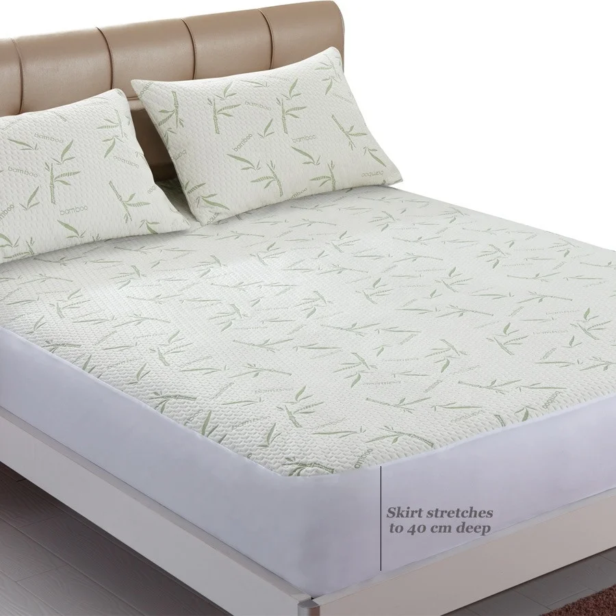 Kingworth Waterproof Topper Bedroom Furniture Bed Bamboo Mattress Topper Mattress Protector