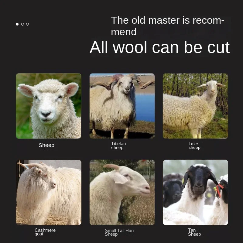 Strong Power Carbon Cutter Head Sheep Wool Shears Electric Animal Hair Cutter Sheep Clipper
