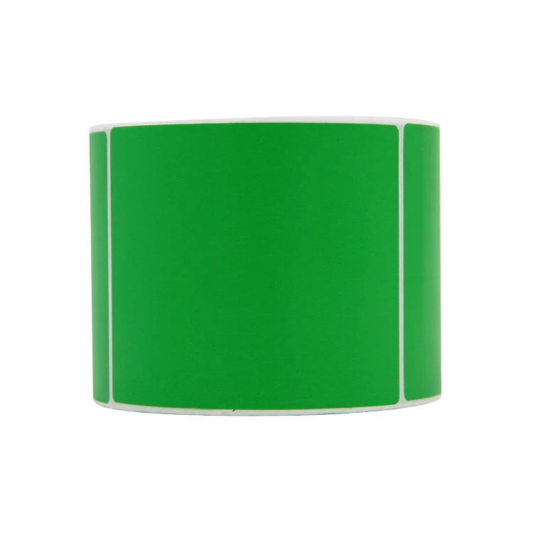 Best Price Wax Ribbon Require Strong Adhesive Coated Blank Color Semi Glossy Stickers Thermal Transfer Label