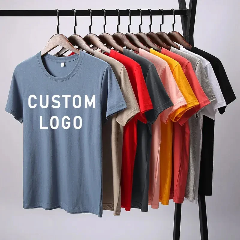 Custom Plain Cotton Blank T-Shirt Bulk For Printing Custom Printed Plain Blank Tshirt,Custom Printed Blank Plain T Shirt Unisex