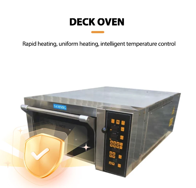 SINMAG Commercial Restaurant Kitchen Bakery Equipment Electric Gas Single 1 Deck 1 Tray Baking Deck Oven For Bread Pizza