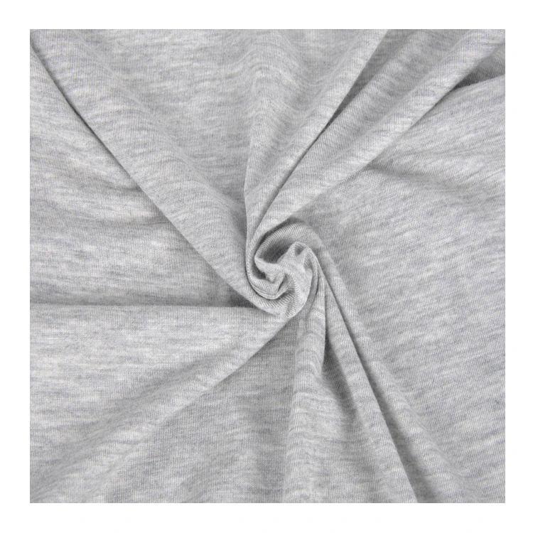 
lenzing modal spandex jersey grey heather 