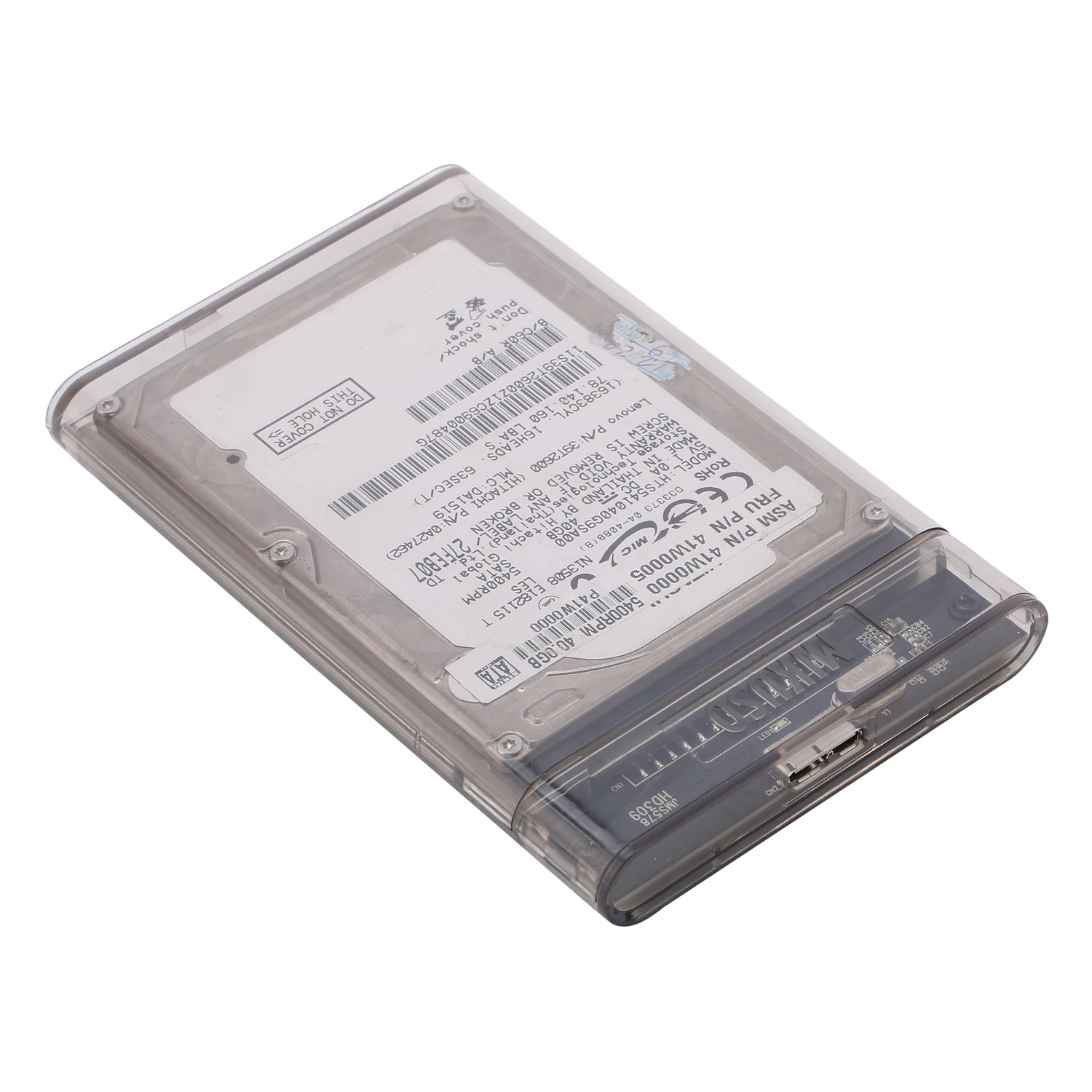 Transparent External Box Sata Usb 3.0 2.5 Inch Sata Hdd Enclosure Hard Disk Case 10tb Hard Disk Enclosure