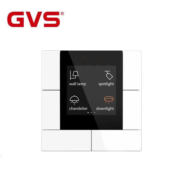 GVS KNX EIB Multi-function display with Thermostat/Audio Control Function for Home Building Automation System
