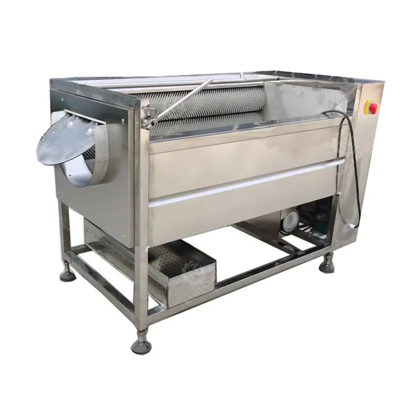 
Vegetable brush peeler machine factory vegetable washer and peeler SUS304 