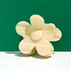 Зажим для волос на заказ с уксусной крупной маргариткой для женщин, причудливый дизайн, эстетичный цветочный Краб для волос, Оптовая продажа, зажим для волос, аксессуары