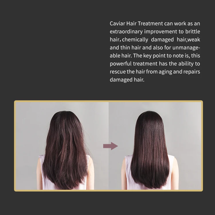 Private Label Salon Level Collagen treatment Nourishing Caviar Shampoo Professional Hair Care Set Products