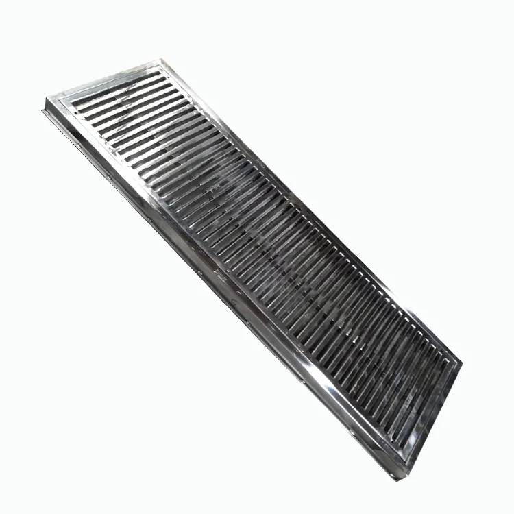 Factory custom size   pool grating  stainless steel 304  swimming  overflow grille length 1meter