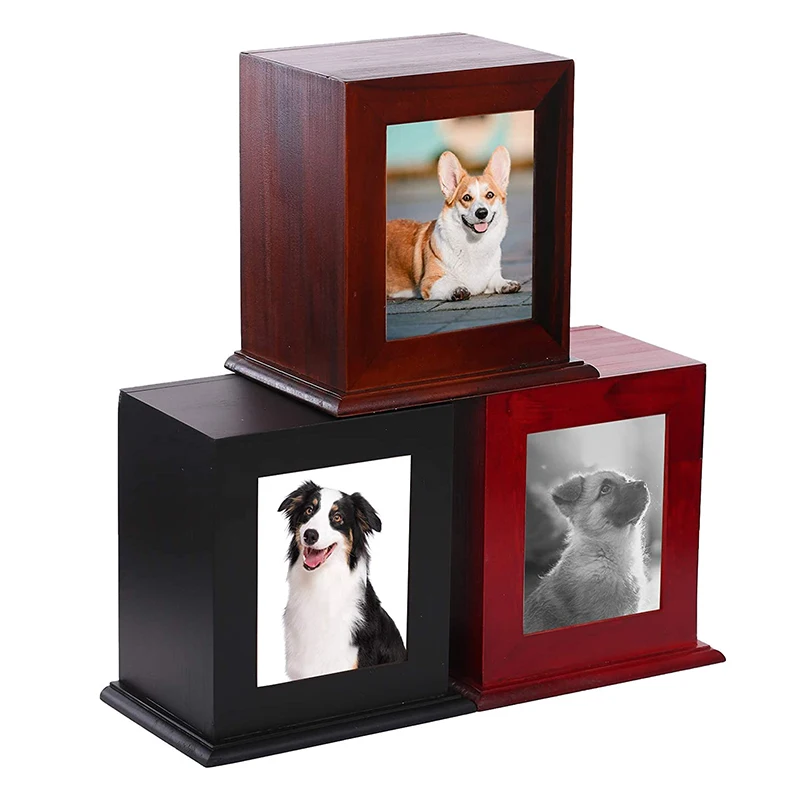 Wooden Burial Elegance Pet Coffin Pet Casket Eco-friendly Pet Urn Box