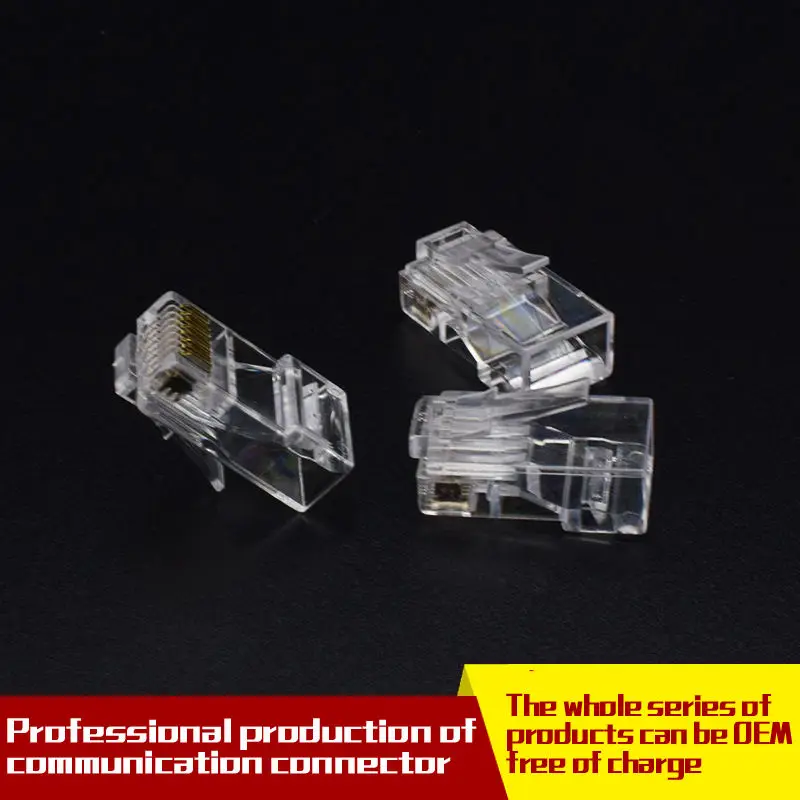10 pack RJ45 plug Cat5e UTP Network modular RJ45 connecter 8P8C plug RJ45 coupler RJ45 cat5e connector Ethernet RJ45 connector