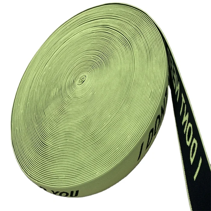 Жаккардовая эластичная лента с логотипом под заказ, нижнее белье, эластичный пояс, тканые аксессуары для одежды и багажа, медицинская Защитная ткань