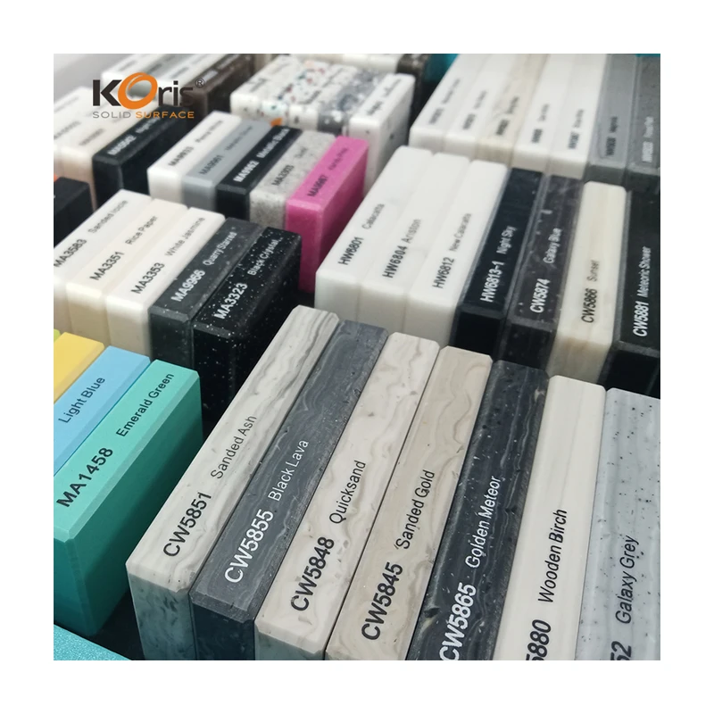 Koris Brand Artificial Stone Big Slab 6~30mm Thick Prue Modified Acrylic Solid Surface Sheet