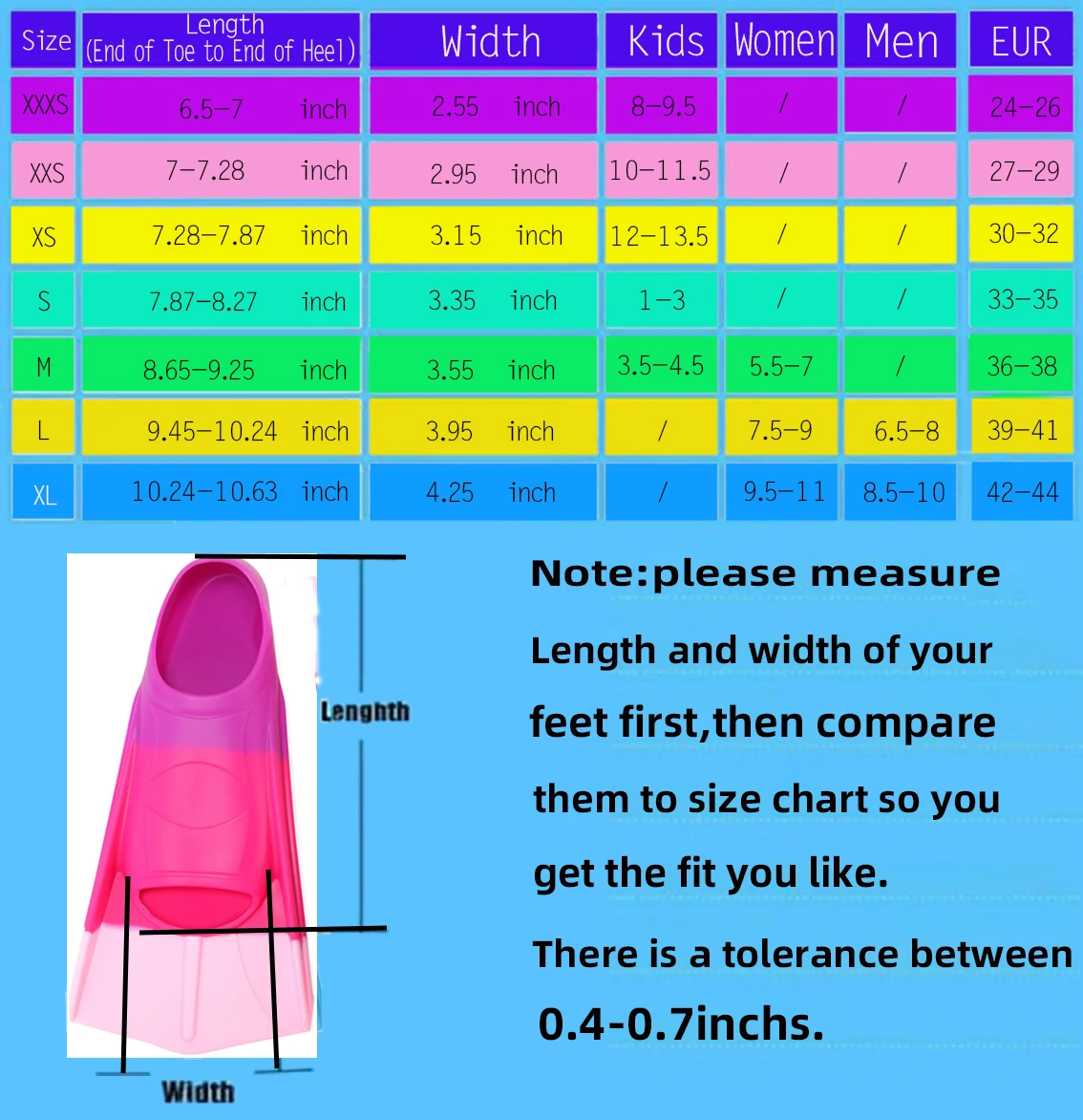 Professional Scuba Diving Fins Snorkeling Flippers Foot Pocket Free Diving Swimming Fins Soft Silicone Training Fin for Children