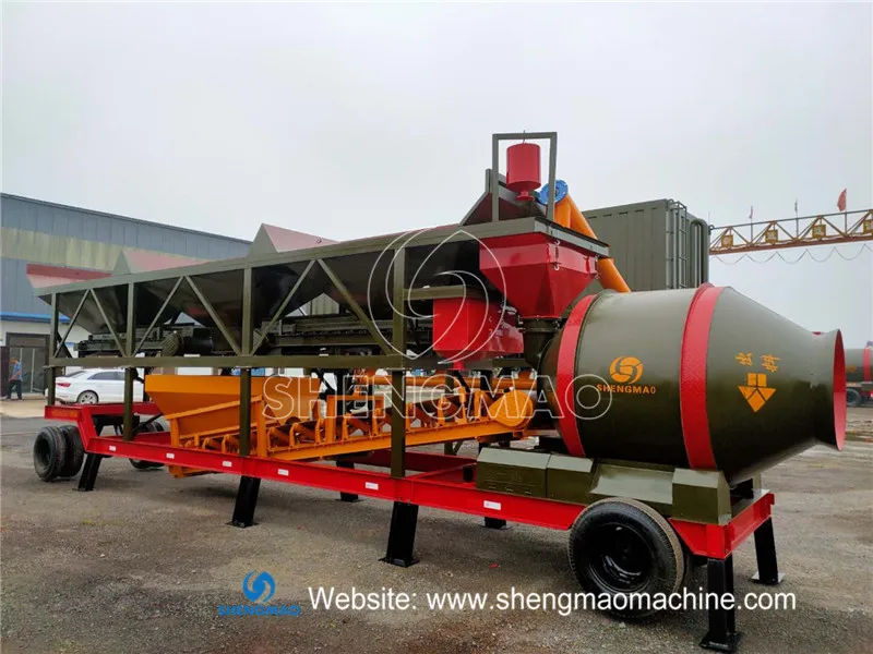 Ready Mixed Continuous Concrete Batch Plant Movable Floating Concrete Mixing Plant