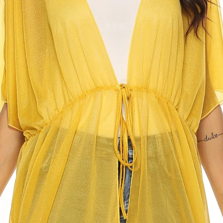 Sexy Ladies Women Bikini Cover up Beach Dress Swimwear Chiffon Beachwear Bathing Suit Summer Holiday Kimono Cardigan