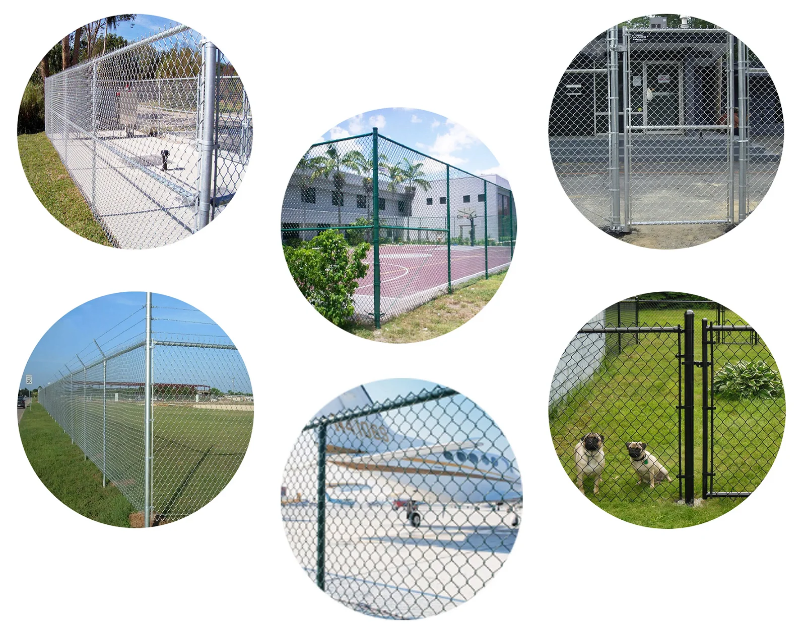 10ft Chain Link Fence 100ft 6ft 8ft Pvc Coated Wire Mesh Galvanized Diamond Custom Specifications for Sale