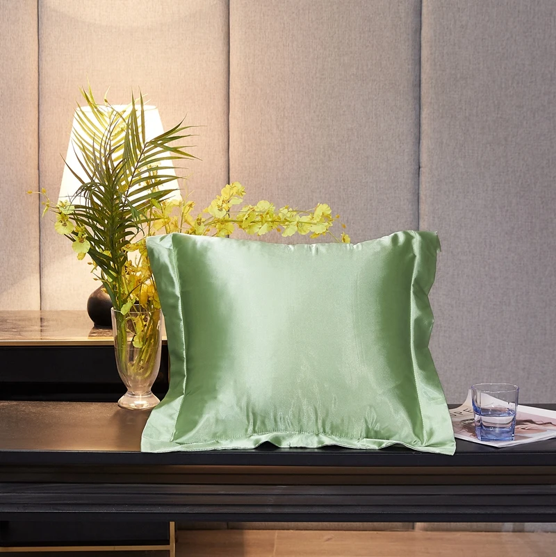 Hot Sale Summer Pillowcase Lyocell Satin Silk Pillowcases Customized Color Size