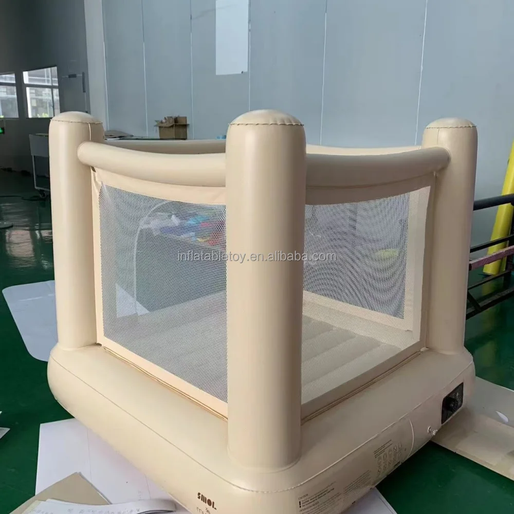 Commercial White Inflatable Bounce House for Kids Sports & Entertainment Product