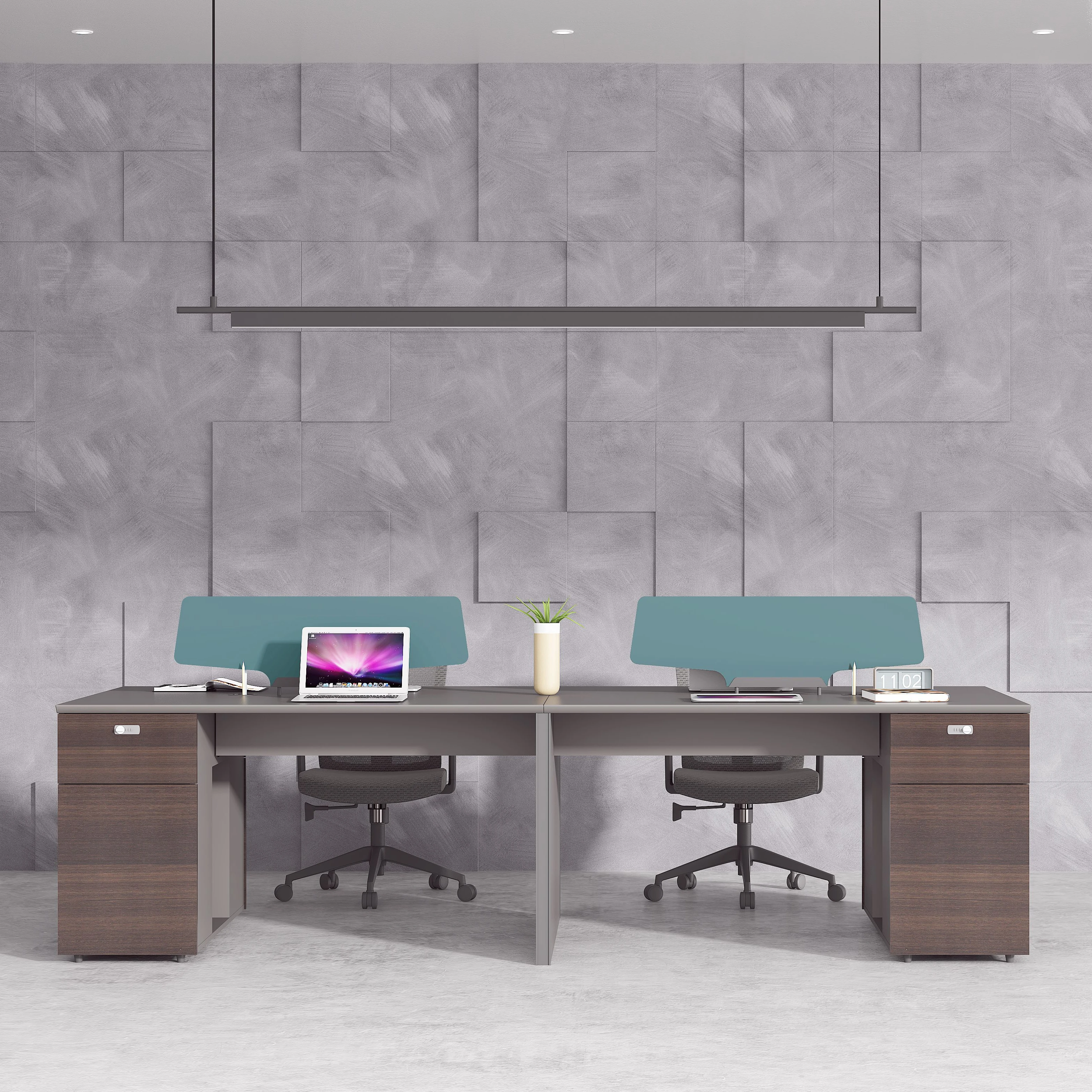 For 4 to 6 Person Workstation Barrier Combination Modular Classic Office Furniture Office Desk China Modern Office Building