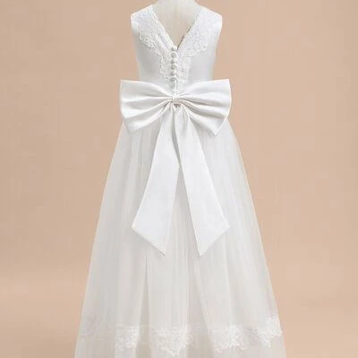 Party Frock 16 Birthday Flower Girl Dress Wedding Kid for Teenage Large