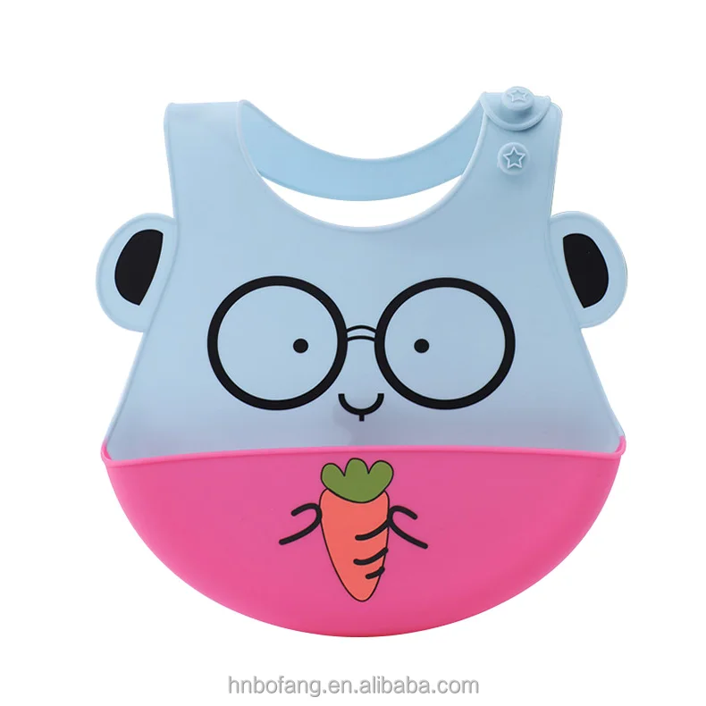 Silicone Baby Products Baby Bibs Waterproof Food Grade Feeding Bib silicone baby bib