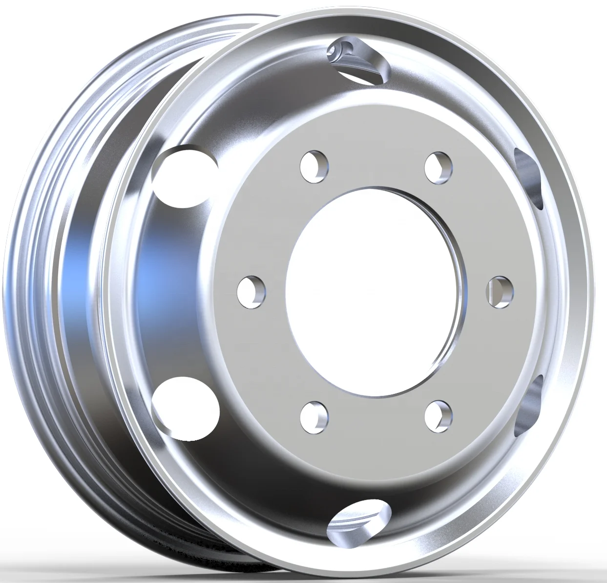 17.5 Inch 17.5x6.00 Forged Alloy And Aluminum Tubeless Heavy Duty Truck Wheel Rim 6.00x17.5 17.5x6.0 For Truck Tire 225/75R17.5