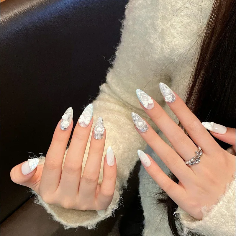 Design #1748 New fashion high quality press-on nails acrylic nails packaging box nails