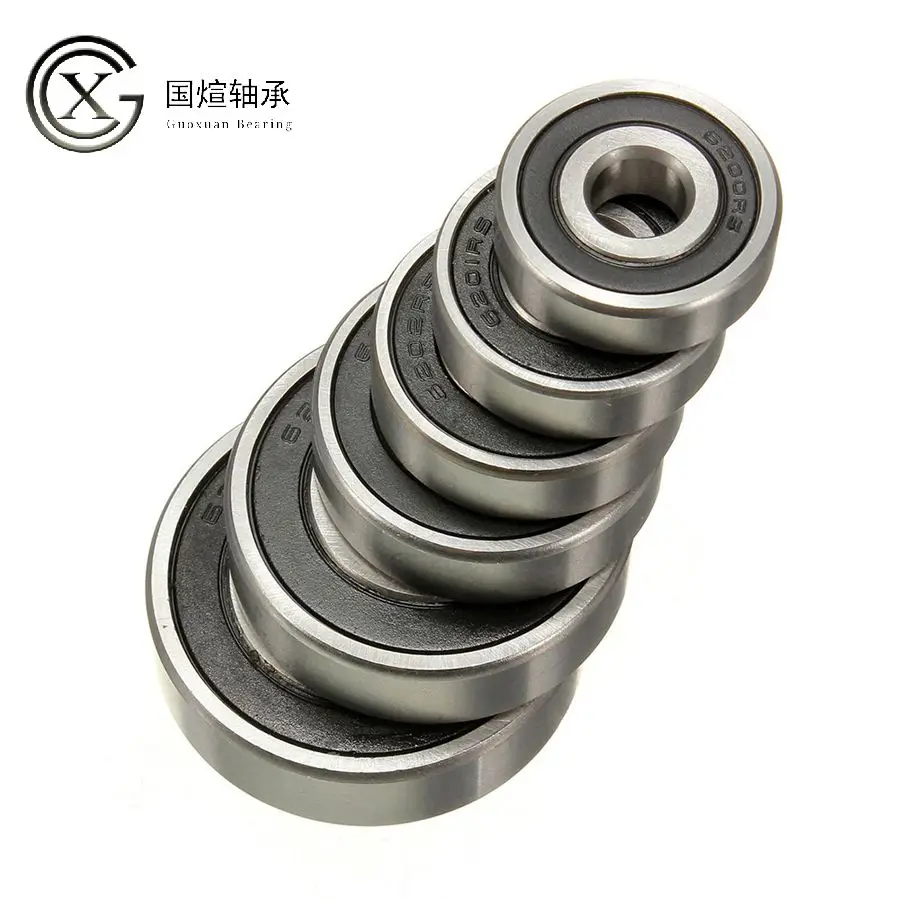 Best Quality6x30x13mm plastic coated sealed bearings steel 606zz deep v groove guide pulley rail balldeep groove ball bearing6306