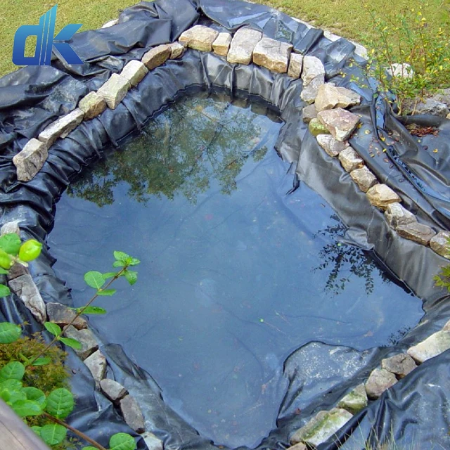 Dingkun 1.5mm thickness blue hdpe geomembrane pond liner swimming pool liner geomembrane price