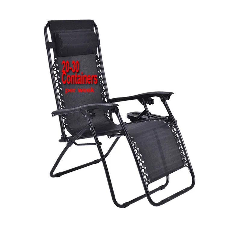 Outdoor Garden Lightweight Recliner Adjustable Sun Folding Lounge Beach Lounger Zero Gravity Reclining Chair chaise pliante