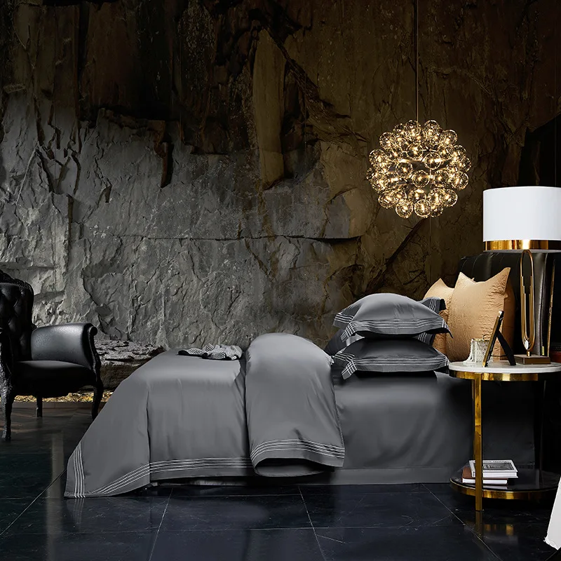 High Quality Collection Luxury Home Bed Set Comfortable  Soft Summer cool 100% EUCALYPTUS Lyocell fabric  bedding sheet sets