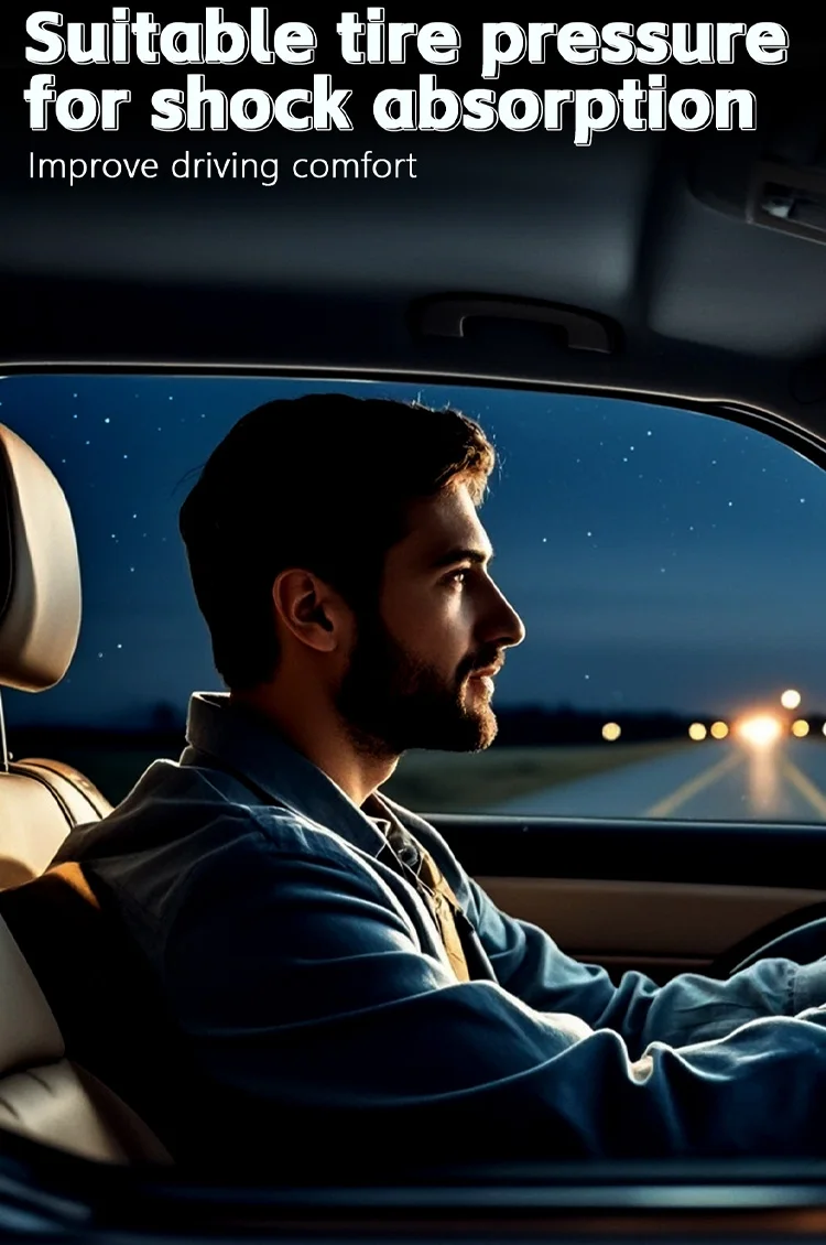 TPMS Wireless Solar Powered Tire Pressure Monitoring System with 4 C External Sensor LCD Real-time Display Voice Safety Alarm