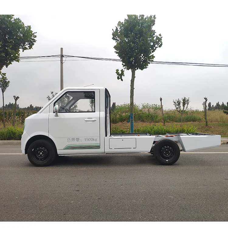 Iron-lithium 2600mm Wheelbase 180km Range ABS+EBD Electric Tow Tractor Platform Truck For Sale