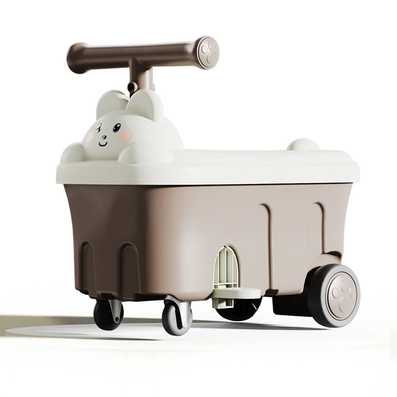 New baby scooter four wheels can sit human boy and girl baby sliding trolley storage box yo-yo scooter sliding scooter