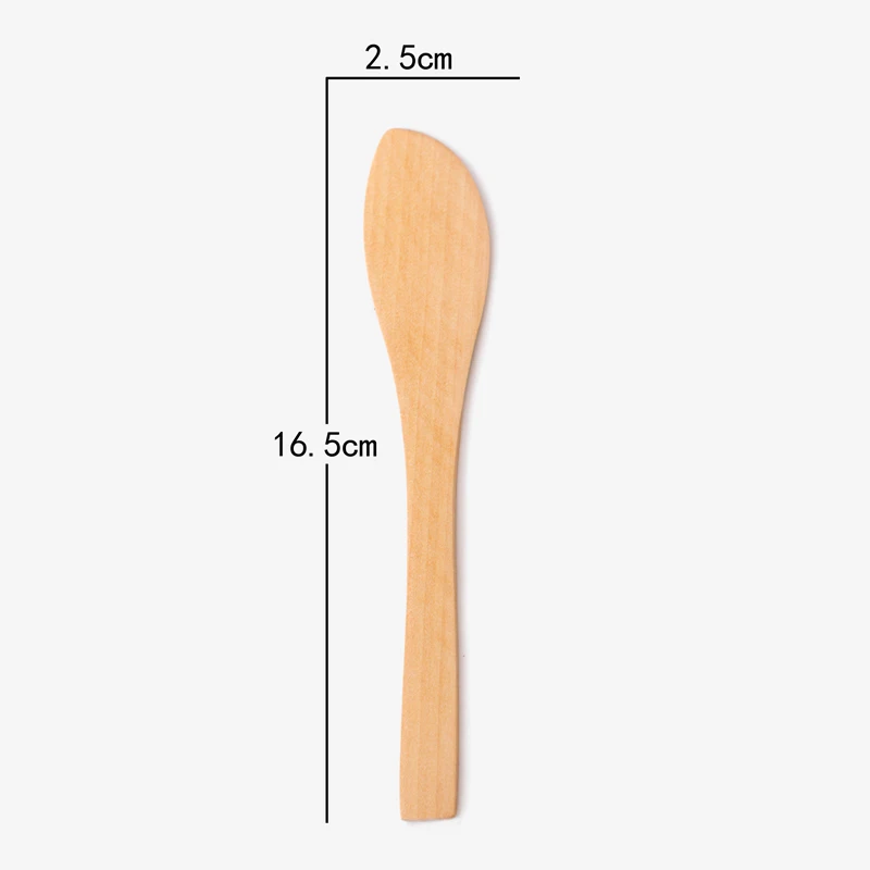 
Kitchen tableware handmade mini small japanese butter cheese cake jam knife wooden set 