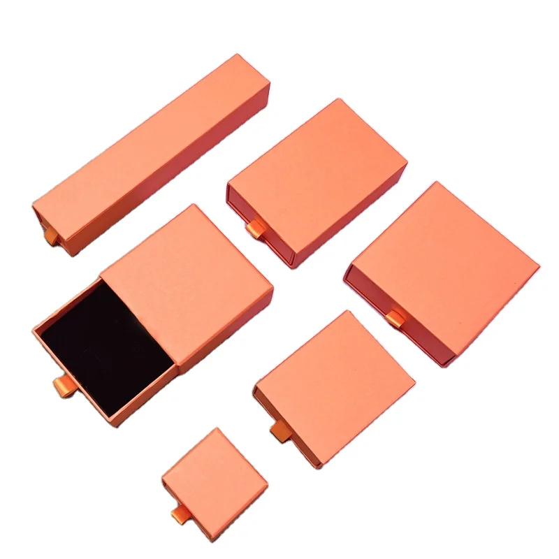 Luxury Custom Logo Drawing Boxes  Jewelry Bracelet Earrings Necklace Gift Packaging Paper Boxes