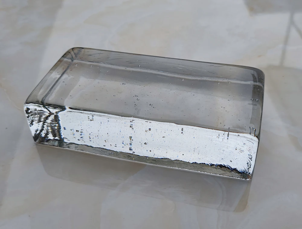 240*115*53 мм прозрачные цветные Литые сплошные стеклянные кирпичи стеклянная плитка декоративные термоплавкие Кристальные