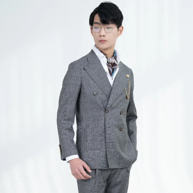 Best Sellers full dress tailor-made 100%wool double breasted Slim fit version Social Set