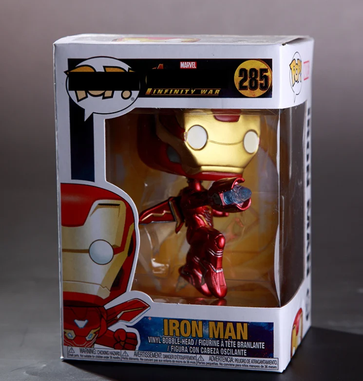 9 styles 10cm POP Tide Brand Funko Tony Marvel Iron PVC Vinyl Action Figure With Boxed