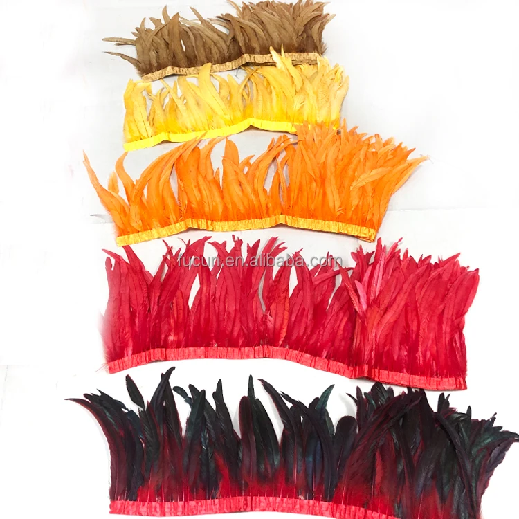 Most popular carnival feather craft accessories supply turkey quill for carnival costume sample based customized