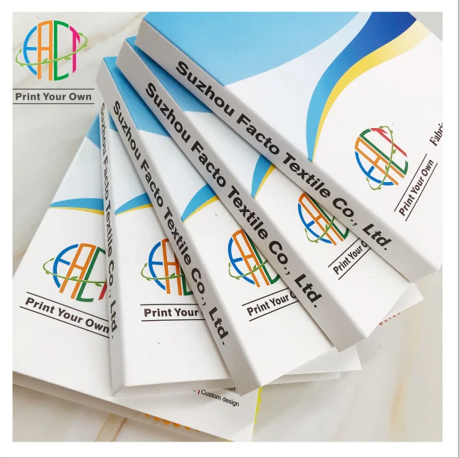 NO MOQ Custom Design Print Your Own Fabrics Textile Sample Book Making For Quality Checking