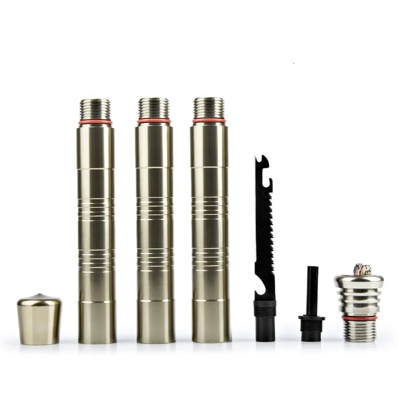 New Fashion Mini Multifunction Self Defense Stick Mini Camping Self-defense Stick With Knife&fork For Picnic Multi-tools