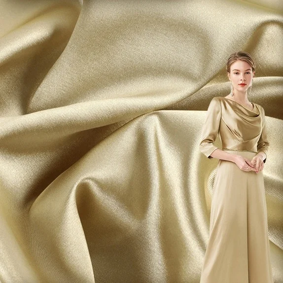 Factory Direct Sales100% Polyester Satin Fabric Silk Fabric Satin for Wedding Satin Dress