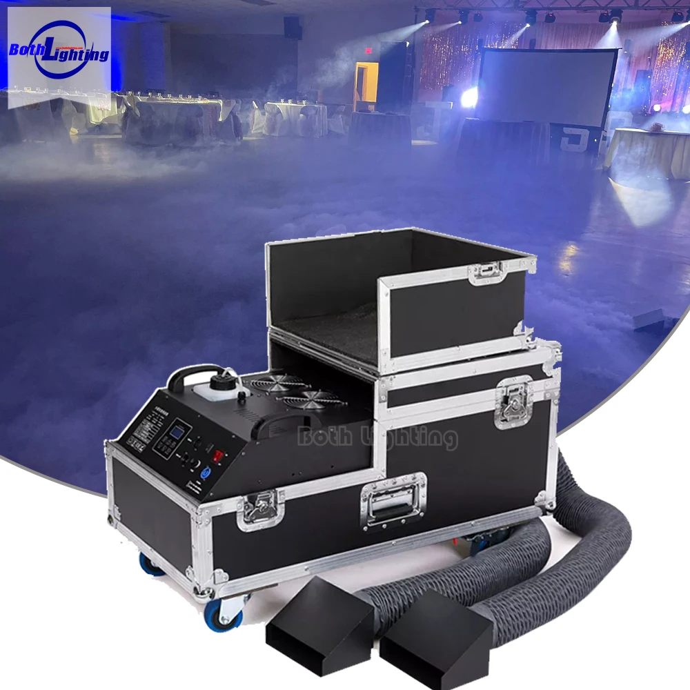 Smoke Machine 3000W Low Lying Fog Machine Water Base Dual Output Ground  For Stage Wedding Party dance on the clouds Effects