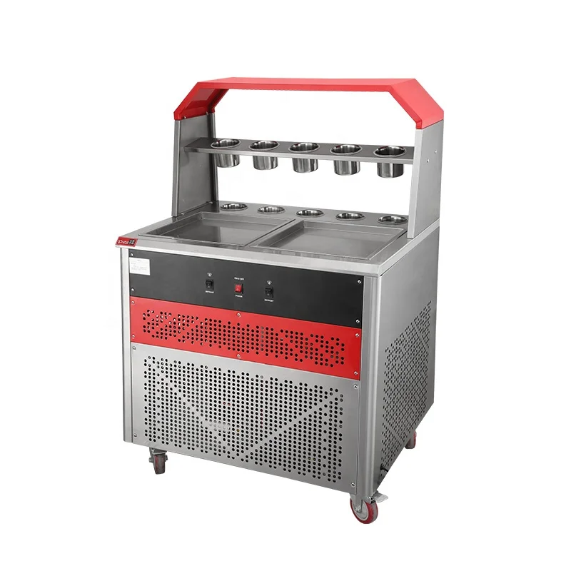 
LuxuryKitch Most Popular Single Pan Thailand fried ice cream machine/fried ice cream maker roll machine, CE Certified 