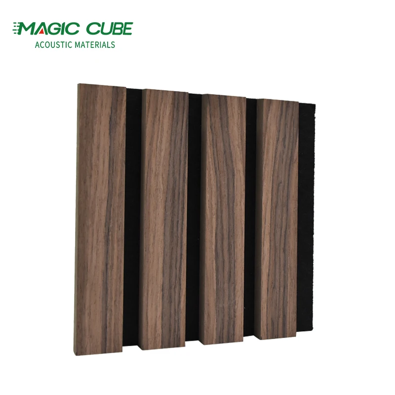 Factory price sustainable wood slat acoustic panels wooden slats MDF paneling for wall decorative