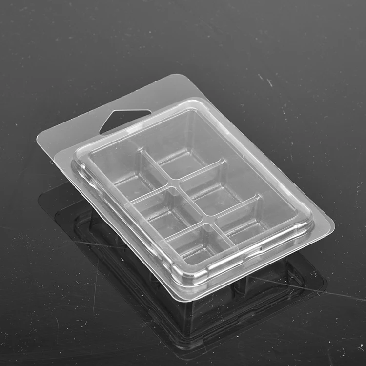 custom biodegradable blister clamshells packaging for plants with printed paper insert